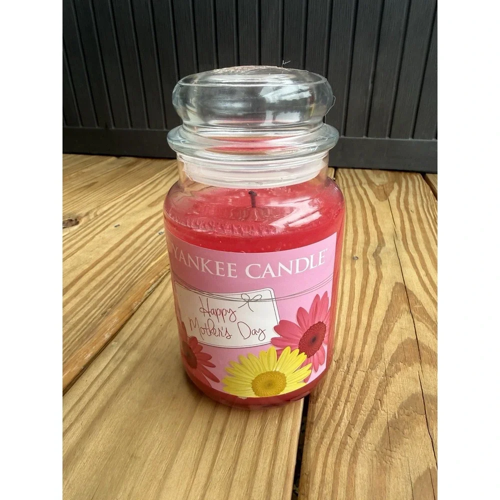 Yankee Candle 22 Oz Happy Mothers Day Blush Peony And Peach Pink Candle